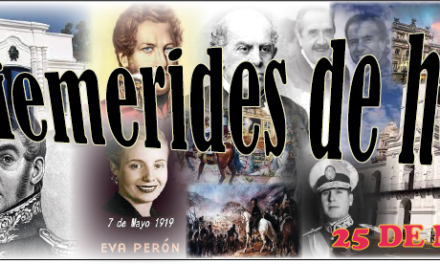 EFEMERIDES 25 DE MAYO