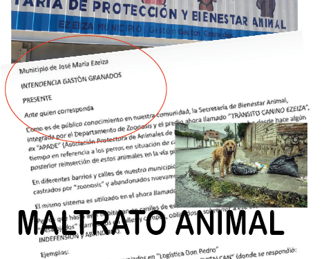 MALTRATO ANIMAL EN EZEIZA